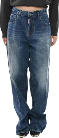 Dsquared2 Blue Flared High Rise Jeans