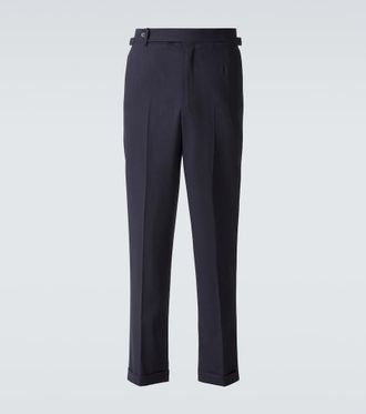 Dunhill Pantalones rectos de lana