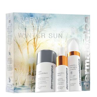 Dermalogica Unisex Warmth of the Winter Sun Gift Set (Worth &pound;80) - Daily Microfoliant, BioLumin-C Serum & SPF50 - One Size