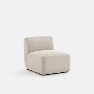 La Redoute Interieurs Modulaire haardstoel, stof met structuur, Jasper