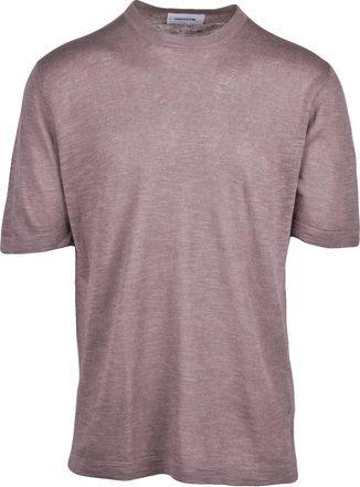 Dressism. Brown Linen Cotton Knit Top