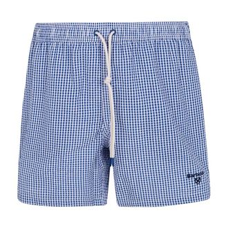 Barbour Badmode, Heren, Blauw, M, Polyester, Gingham Seersucker Zwembroek