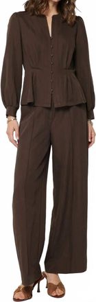 Current Air Pull On Trousers In Cocoa