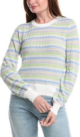 Isla Alaina Pointelle Stripe Top