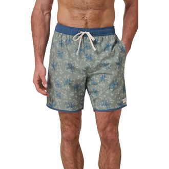 Travis Mathew Ocean Opulence Board Shorts in Sea Spray at Nordstrom, Size Xx-Large