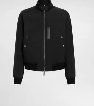Dolce & Gabbana Padded Satin Jacket - Man Black 46