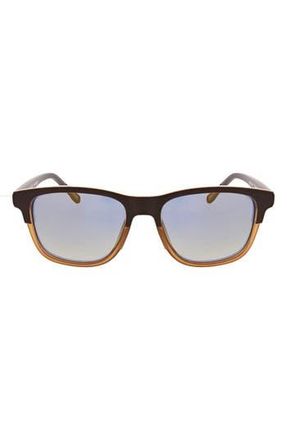 Hurley 55mm Polarized Square Sunglasses in Brown at Nordstrom Rack