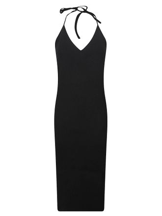 Jil Sander Knee-Length Ribbed Knit Dress