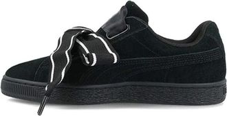 Puma (WMNS) PUMA Suede Heart Satin NEW AUTHENTIC Black 364084-01