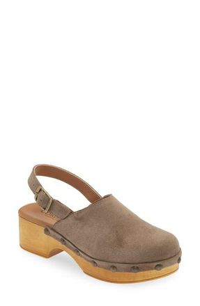 Cordani Wilkes Platform Clog in Fango Suede at Nordstrom, Size 5.5Us