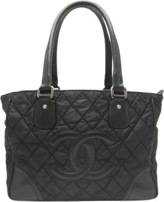 Chanel Pre-owned A33100 Tote bag - Dames - Vintage Shopper - Zwart - ONE Size - Nylon - Vintage