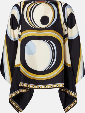 La DoubleJ Foulard printed silk twill top