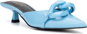 Torgeis Arboricola Chain Kitten Heel Mule in Blue at Nordstrom Rack, Size 7