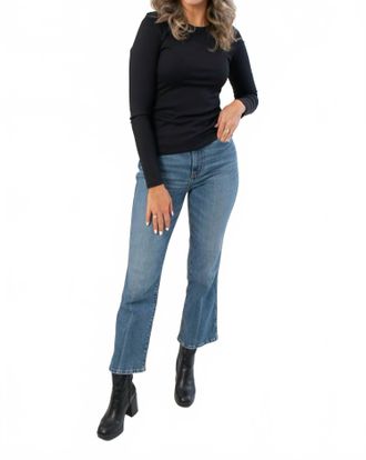 RD Style Roxi Ribbed Knit Top In Jet Black