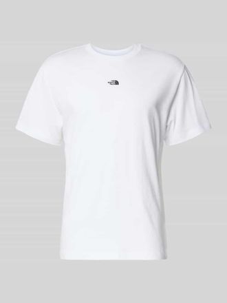 The North Face T-Shirt mit Logo-Stitching in Weiss, Gr&ouml;&szlig;e XXL