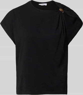 BA&SH T-Shirt im One-Shoulder-Look Modell ALLIA in Black, Gr&ouml;&szlig;e L