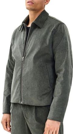 Rag & Bone Melrose Stretch Cotton Corduroy Zip Jacket in Dark Shadow at Nordstrom Rack, Size Xx-Large