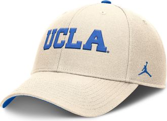 Nike Jordan Mens UCLA Bruins Primetime Rise Jordan Brand College Adjustable Hat in Brown | JC230C3HUCL-WR3