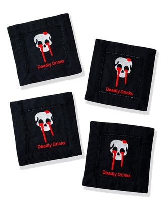 Tiramisu Deadly Drinks Cocktail Napkins Set