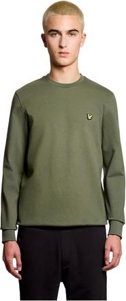 Lyle & Scott Hoodies & sweatvesten, Heren, Groen, M, Crew Neck Fly Fleece