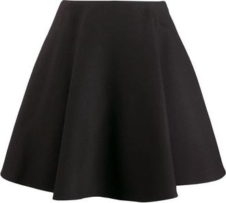 Valentino Garavani Flounced Crepe Skirt