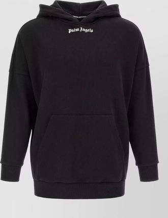 Palm Angels logo print hoodie