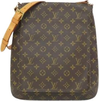 Louis Vuitton Pre-owned Cross Body Bags, female, Brown, Size: ONE SIZE Pre-owned Canvas Cross Body Bag