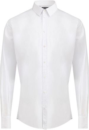 Dolce & Gabbana White Cotton Dress Mens Shirt