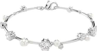Swarovski Round Cut Constella Tennis Bracelet, Size Medium
