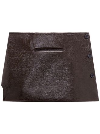 Courrèges Oblique Vinyl Mini Skirt