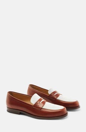 Scarosso Havana Loafers in Cognac - Calf at Nordstrom, Size 41.5