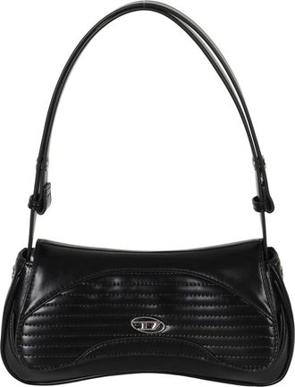 Diesel Play Clutch - Dames - Schoudertassen - Zwart - ONE Size - Leer - Tassen