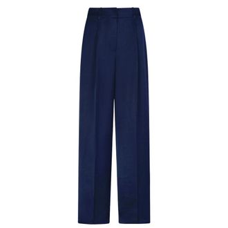Dante6 Jules Satin Smart Pants - Dames - Broeken - Blauw - Maat: S Satijn