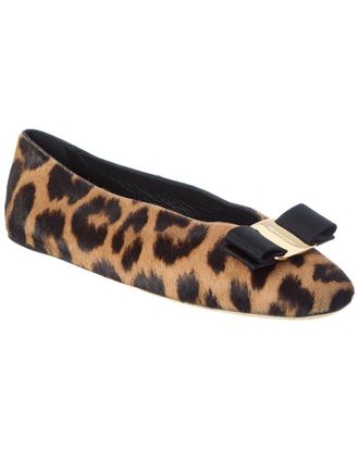 Ferragamo Vanna Haircalf Flat