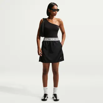 Nike Womens Nike Sportswear Satin Skirt in Black | II7537-010