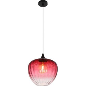 Globo Lighting lámpara colgante - SANDER - rojo - vidrio - Ø 29cm - E27