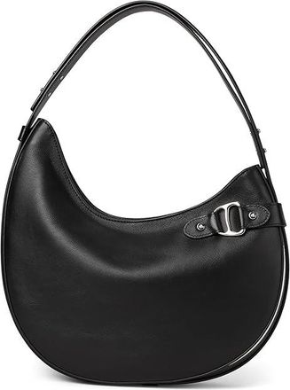 Lauren Ralph Lauren Leather Large Tasha Shoulder Bag Shoulder Womens Handbags Black
