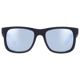 Ray-Ban Ray Ban Justin Classic Green Mirror Silver Polarized Square Mens Sunglasses RB4165 622/Y4 51