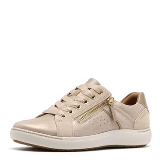 Clarks Womens Nalle Zen Sneaker, Metallic Leather, 5.5 UK