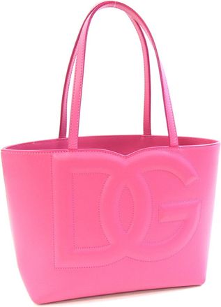 Dolce & Gabbana Pink Leather Tote Bag (Pre-Owned)