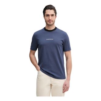 Emporio Armani Katoenen T-shirt - Heren - T-shirts - Blauw - S - Katoen - Tops