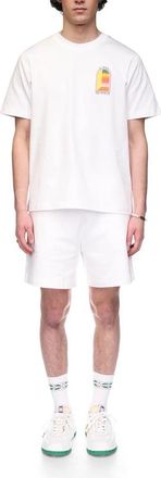 Casablanca Gradient Booglogo Gedrukt T-shirt in Wit