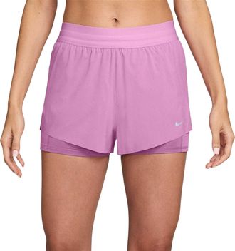 Nike FIT Swift 2-in-1-hardloopbroek voor dames (Magenta)