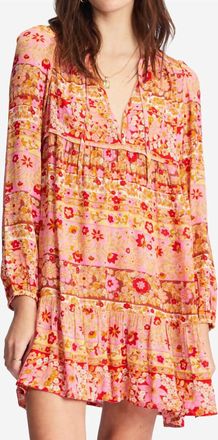 Billabong Hearts Desire Dress In Pink Skies