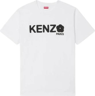 Kenzo Boke Flower 2.0 Loose T-shirt - Dames - T-shirts - Wit - S - Katoen - Tops