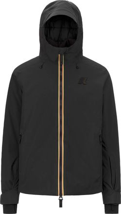 K-Way Black Lesarcs 2L Twill Hooded Jacket
