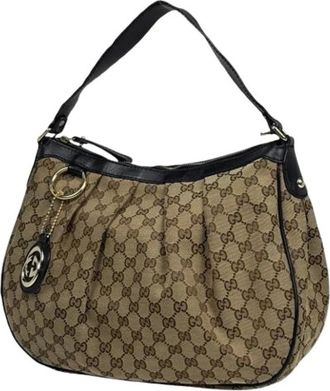 Gucci Pre-owned Shoulder Bags, female, Brown, Size: ONE SIZE Pre-owned Vintage Shoulder Bag