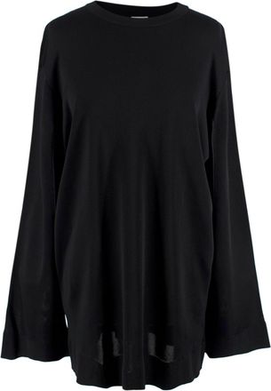 Loewe Black Cut-out Arm Long Sleeve Top Size XS