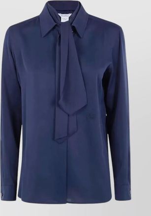 Max Mara mxmcolmo silk shirt scarf detail