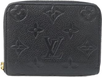 Louis Vuitton Black Leather Coin Purse/Coin Case (Pre-Owned)